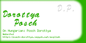 dorottya posch business card
